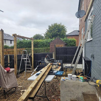Constructing a garden bar